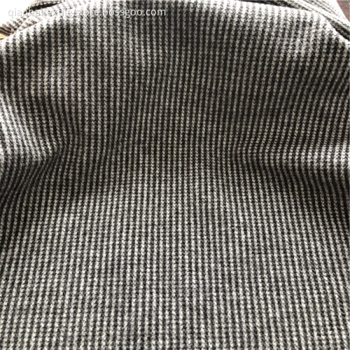 knitted fleece brushed polyester jacquard fabric for coat